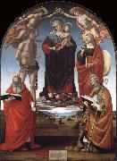 Luca Signorelli The Virgin and Child among Angels and Saints oil painting picture wholesale